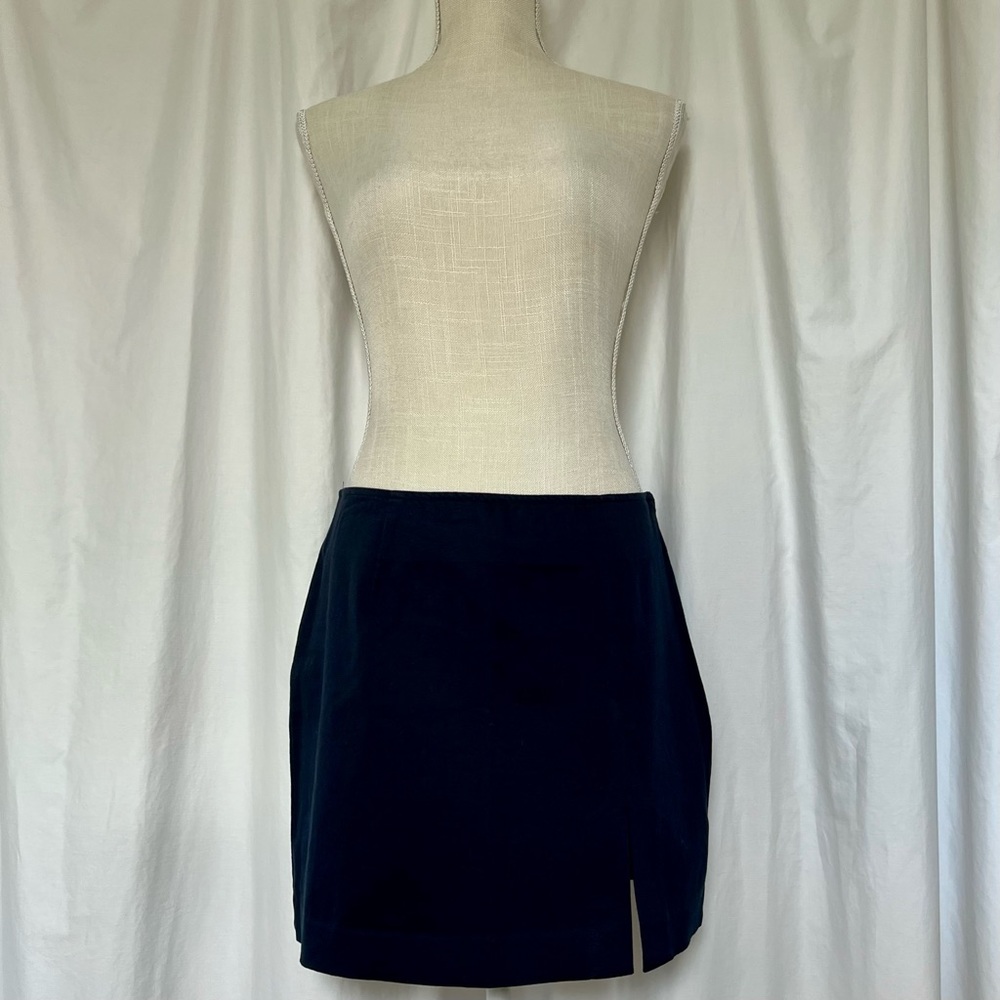 EXPRESS Y2K VTG Mini Skirt Navy Blue Vintage Size 7/8